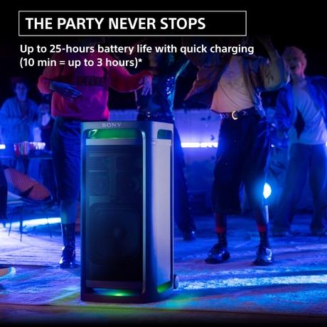 Sony ULT TOWER9 (SRS-ULT 900) Wireless, Bluetooth Party Speaker with Massive Bass, 360 degree Sound & Party Lights, 25 H Playtime, Karaoke, TouchPanel, Built in Power Bank, TV Sound Booster-3