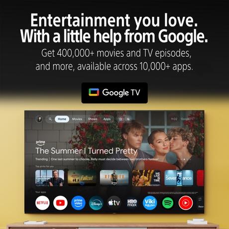 Sony 139 cm (55 inch) Bravia Tru RGB UHD Smart LED Google TV, Black, 55XR70M2-2