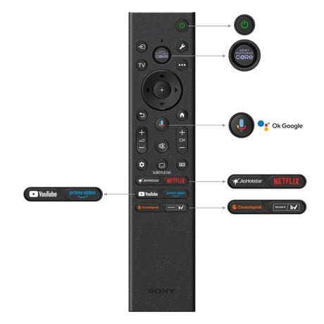Sony 139 cm (55 inch) Bravia Tru RGB UHD Smart LED Google TV, Black, 55XR70M2-4
