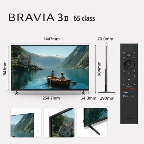 Sony 164 cm (65 inch) 4K Ultra HD Bravia 3 Smart TV, 65XR35M2-3