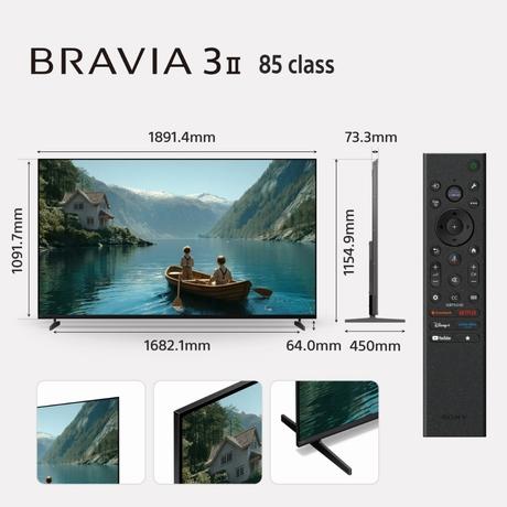 Sony 215 cm (85 inch) 4K Ultra HD Bravia 3 Smart TV, 85XR35M2-2