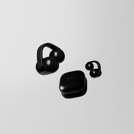 SONY WF-LC900 LinkBuds Clip Open-Ear Truly Wireless Earbuds, Comfortable & Secure Fit, Lightweight Clip-On Design, Touch Controls, Black-1