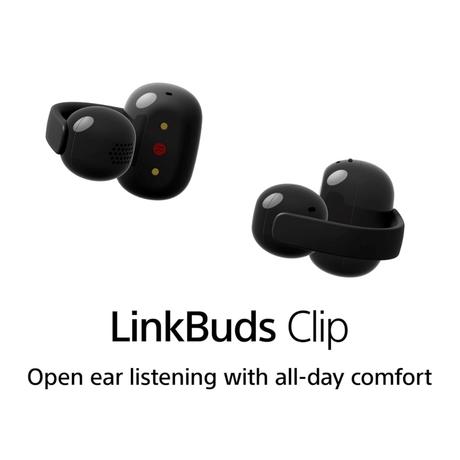 SONY WF-LC900 LinkBuds Clip Open-Ear Truly Wireless Earbuds, Comfortable & Secure Fit, Lightweight Clip-On Design, Touch Controls, Black-2