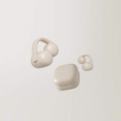 SONY WF-LC900 LinkBuds Clip Open-Ear Truly Wireless Earbuds, Comfortable & Secure Fit, Lightweight Clip-On Design, Touch Controls, Greige-1
