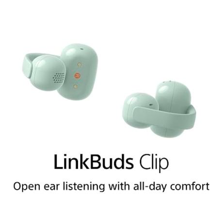 SONY WF-LC900 LinkBuds Clip Open-Ear Truly Wireless Earbuds, Comfortable & Secure Fit, Lightweight Clip-On Design, Touch Controls, Green-2