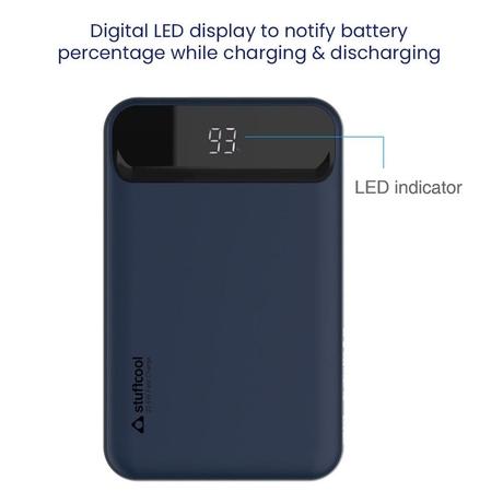 Stuffcool 10000 mAh Power Bank, PB9018W Blue-1
