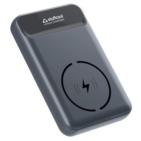 Stuffcool 10000 mAh Power Bank, PB9018W Grey-0