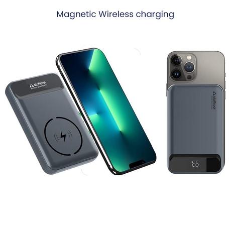 Stuffcool 10000 mAh Power Bank, PB9018W Grey-4