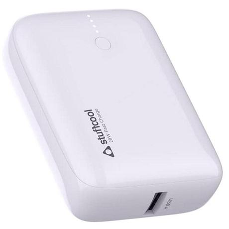 Stuffcool 10000 mAh Power Bank, Palm Smallest White-0