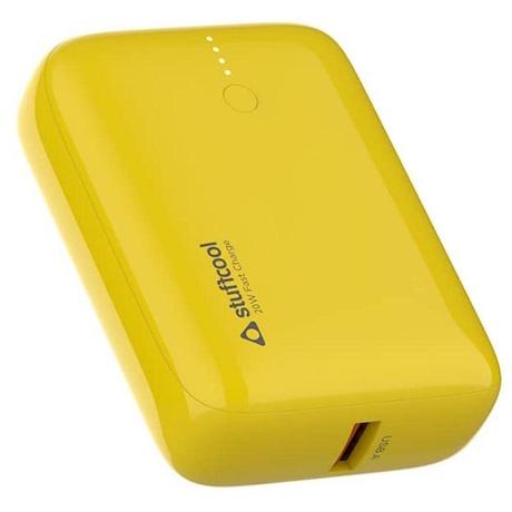 Stuffcool 10000 mAh Power Bank, Palm Smallest Yellow-0