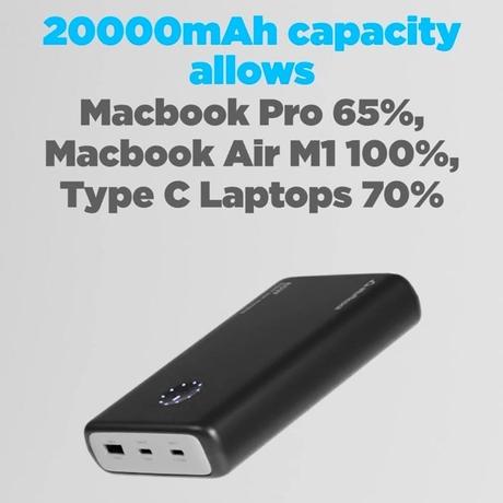 Stuffcool 20000 mAh Power Bank, Superpower Black-1