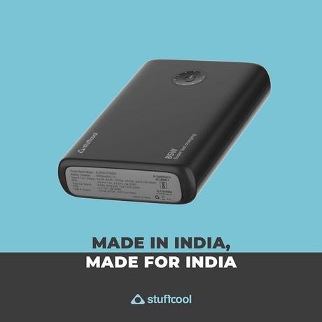 Stuffcool 20000 mAh Power Bank, Superpower Black-2