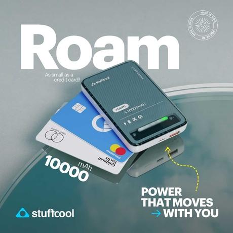Stuffcool Roam 10000 mAh Mini Wired QCPD Power Bank, White-5