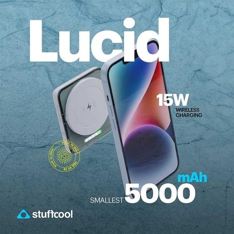 Stuffcool Lucid 5000 mAh MagSafe Power Bank, White-3