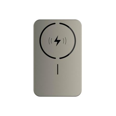 Stuffcool Click 10000 mAh Magnetic Wireless Power Bank, Titanium-1