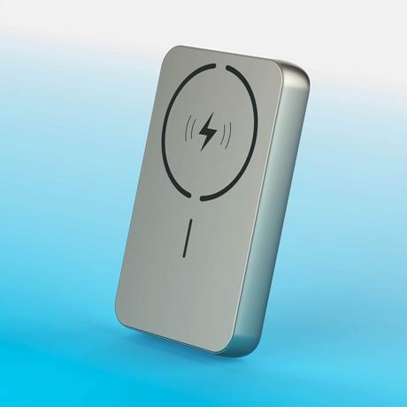 Stuffcool Click 10000 mAh Magnetic Wireless Power Bank, Titanium-2