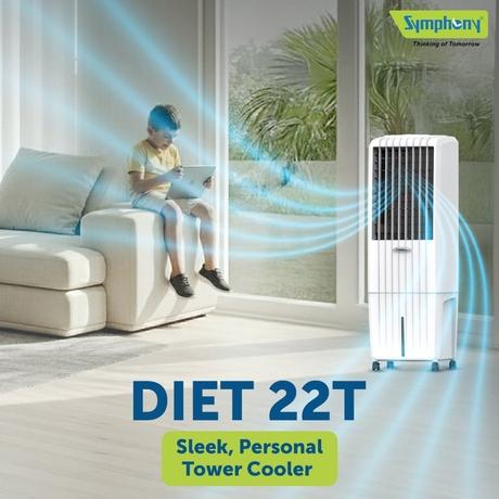 Symphony Diet 22T Tower Air Cooler-4