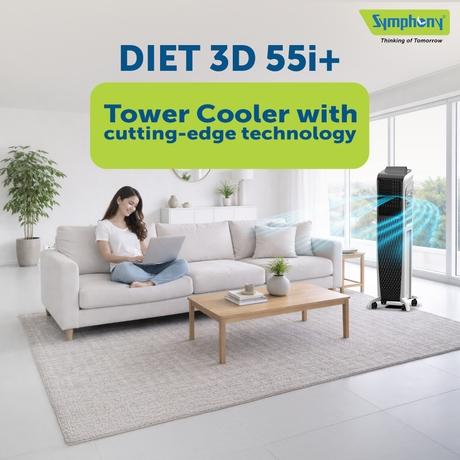Symphony Diet 3D 55i+ Desert Air Cooler, 55 Litre-3