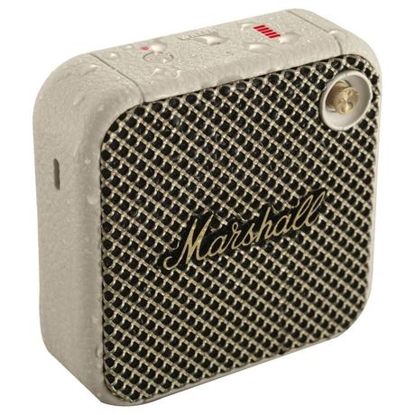 Marshall Willen Bluetooth Speaker with 15 hour Playtime, IP67 Water Resistant, Built-in microphone, Multi-directional Control Knob, Cream-8