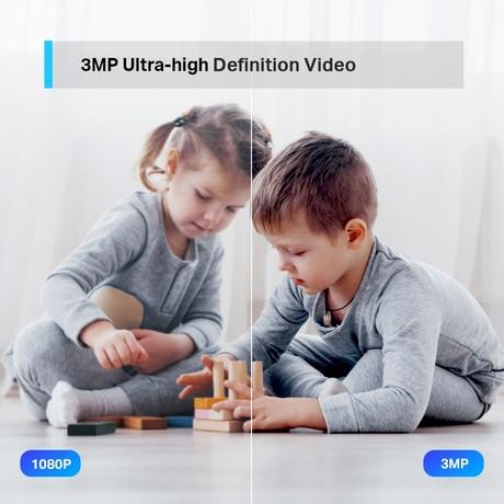 TP-Link Tapo C210P2 360 degree 3MP 2K 2304 Full HD 1296P Video Pan/Tilt Smart Wi-Fi Security Camera-4