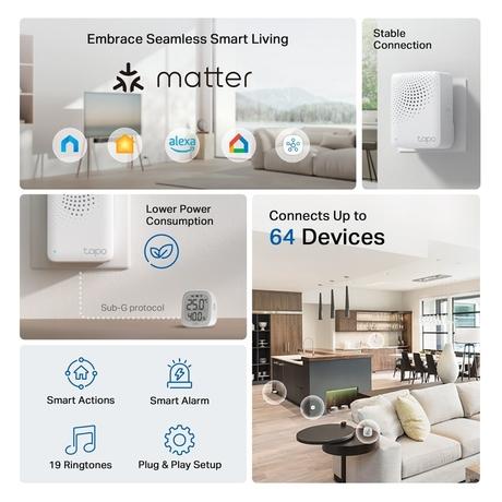 TP-Link Tapo H100 Iot Smart Hub with Chime-1