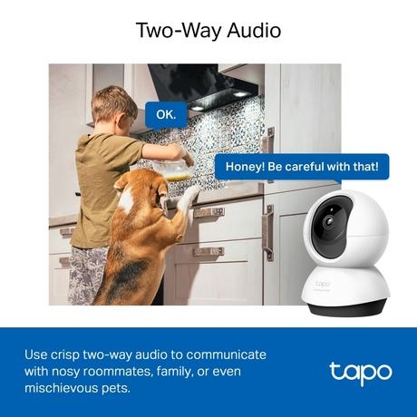 TP-Link Tapo C220 Pan/Tilt Smart Ai 2K 4Mp Qhd 1440P Home Security Wi-Fi Camera-6