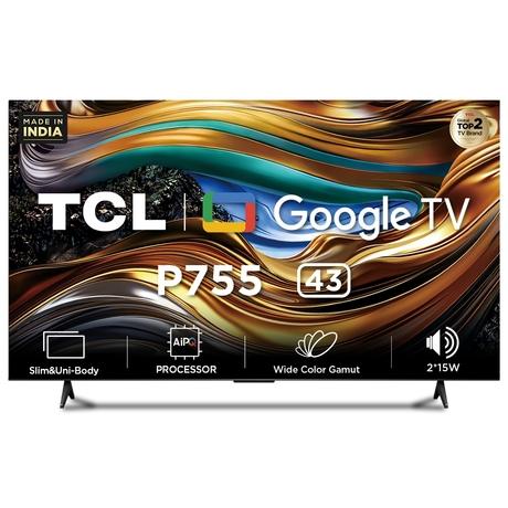 Buy TCL 109.22 cm (43 Inch) Ultra HD (4K) Google TV, 43P755, Black