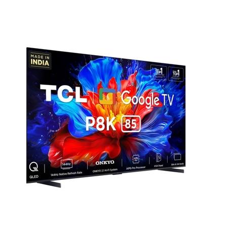 TCL 215 cm (85 inch) QLED Google TV, 85P8K, Black-1