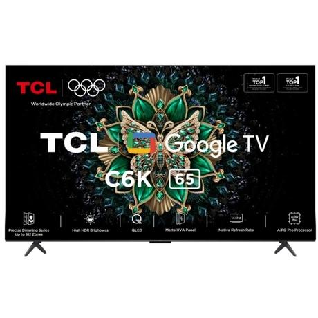 TCL 165 cm (65 inch) QD Mini LED Google TV, 65C6K, Black-0
