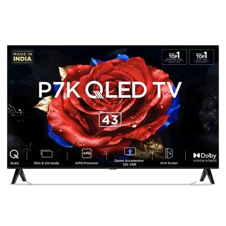 TCL 109 cm (43 inch) QLED Google TV, 43P7K-0