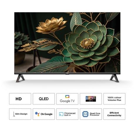 TCL 81.28 cm (32 inch) HD QLED Google TV, 32V4C, Black-1
