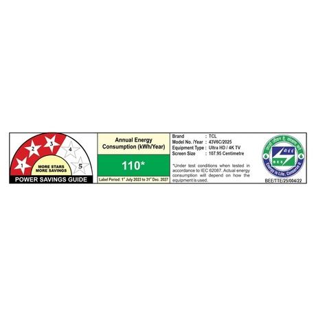 TCL 109.22 cm (43 inch) 4K UHD Google TV, 43V6C, Black-15