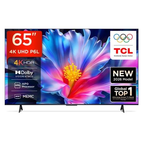 TCL 65P6L 165.1 cm (65 inch) Ultra HD Google TV, Black-0