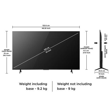 TCL T6D 139.7 cm (55 inch) QLED Google TV, 55T6D, Black-20