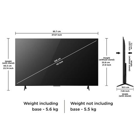 TCL T6D 109.22 cm (43 inch) QLED Google TV, 43T6D, Black-20