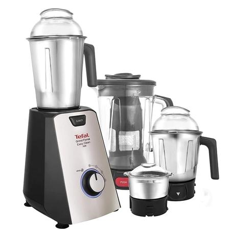 TEFAL Grindforce Easyclean 750 Watts Mixer Grinder, Coal and Silver Premium-7