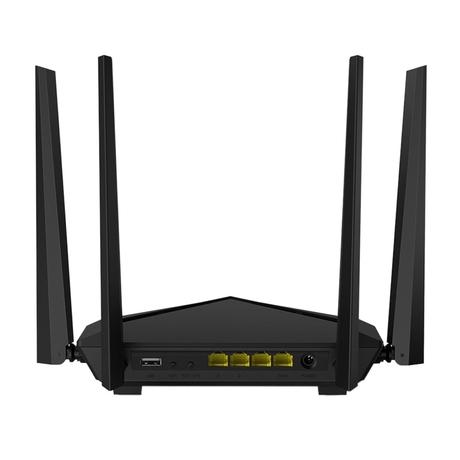 Tenda AC10 AC1200 1 to 2 Gbps V1.0 Wireless Smart Dual-Band Gigabit WiFi Router, MU-MIMO, 4 Gigabit Ports, 867Mbps/5 GHz+ 300Mbps /2.4GHz, Support VPN Server, WiFi Schedule, (Black, Not a Modem)-3