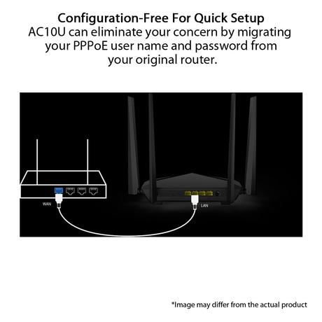 Tenda AC10 AC1200 1 to 2 Gbps V1.0 Wireless Smart Dual-Band Gigabit WiFi Router, MU-MIMO, 4 Gigabit Ports, 867Mbps/5 GHz+ 300Mbps /2.4GHz, Support VPN Server, WiFi Schedule, (Black, Not a Modem)-5