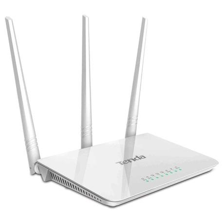 Tenda F3 300Mbps Wireless Router with 3 External Antennas - White-0