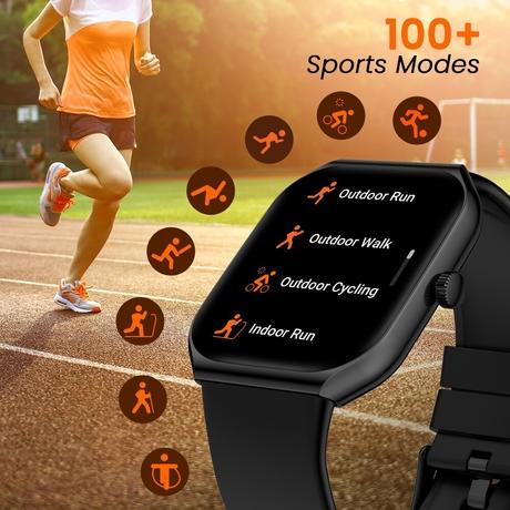 Titan Smart 3 Premium Metal Smartwatch with 4.97 cm (1.96 inch) Super AMOLED Display, BT Calling, 100+ Sports Modes, Alexa Built-in, IP68 Water Resistance & NitroFast Charging, Dull Gold (Beige)-3
