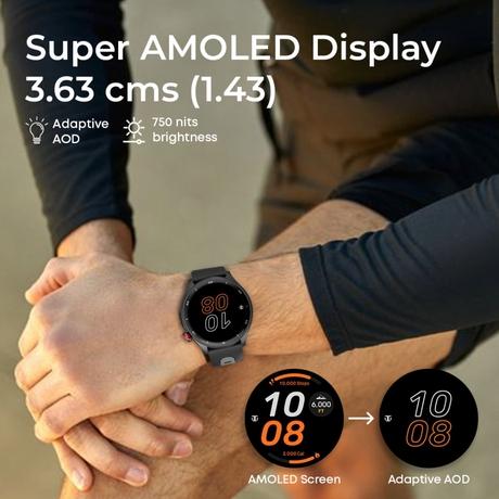 Titan Celestor Smartwatch with Advanced GPS, Altimeter, Barometer & Compass, 3.6 CM AMOLED Display with AOD, Piezoelectric Functional Crown, Single Sync BT Calling Black Eclipse (Black)-3