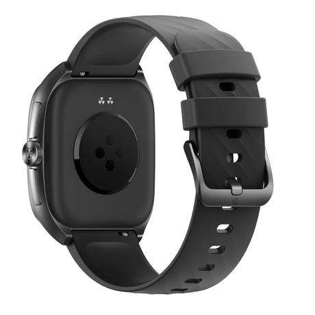 Titan Smart Evolution Smartwatch with 4.6 cm (1.85 inch) Curved AMOLED Display, SingleSync BT Calling, 8+ Day Battery Life, Liquid Silicon Strap -Black (Black Silicon)-2