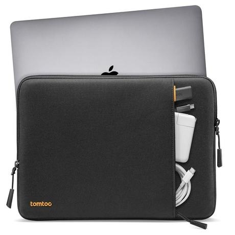 Tomtoc Defender Laptop Sleeve for Up to 35.56 cm (14 Inch) Laptop with Safeguard Laptop Bottom Corner, Black A13-C01D01-1