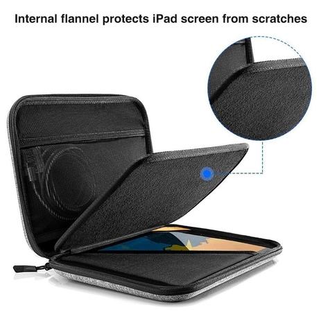 Tomtoc Hardshell Tablet Case for iPad Air/Pro with 360 Degree Superior Protection, Grey A06-002G-8