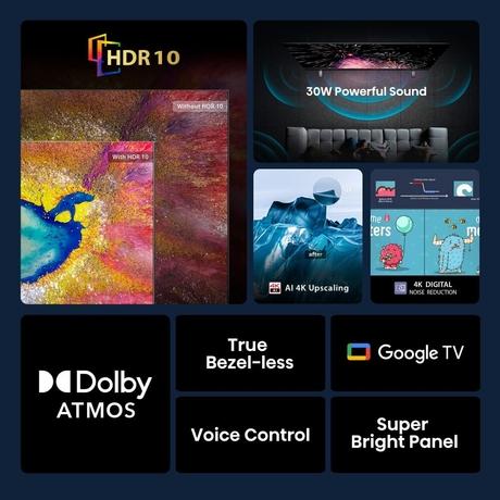 Toshiba 109.2 cm (43 Inch) 4K UHD TV, 43E350RP-18