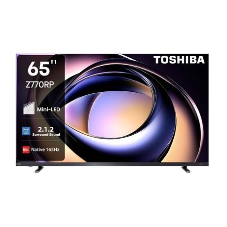 Toshiba 165.1 cm (65 Inch) 4K QLED Mini LED UHD TV, 65Z770RP, Black