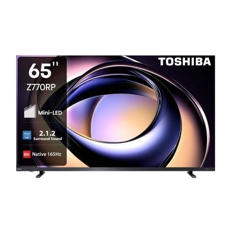 Toshiba 165.1 cm (65 Inch) 4K QLED Mini LED UHD TV, 65Z770RP, Black