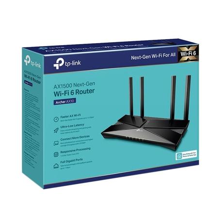 TP-Link WiFi 6 AX1500 Mbps Archer AX10,Smart WiFi,Triple-Core CPU, Gigabit, Dual-Band OFDMA, MU-MIMO, Compatible with Alexa, Wireless Router, Black-4