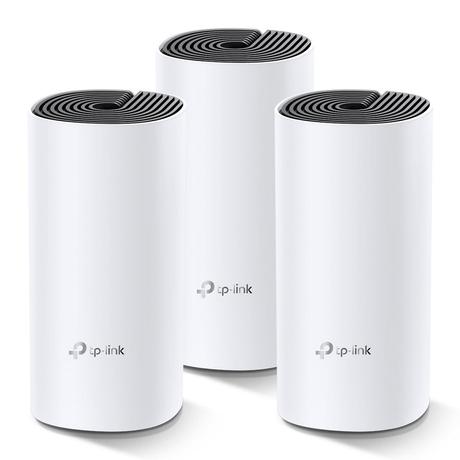 TP-Link Deco M4 (3-Pack) AC1200 Whole Home Mesh Wi-Fi System, Seamless Roaming and Speedy , Work with Amazon Echo/Alexa, Router and Wi-Fi Booster, Parent Control Router White-0