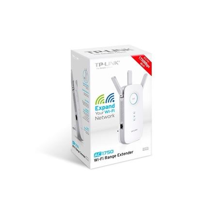 TP-Link RE450 AC1750 Universal Dual Band Range Extender, Broadband/Wi-Fi Extender, Wi-Fi Booster/Hotspot with 1 Gigabit Port and 3 External Antennas, Built-in Access Point Mode, 1750Mbps-4